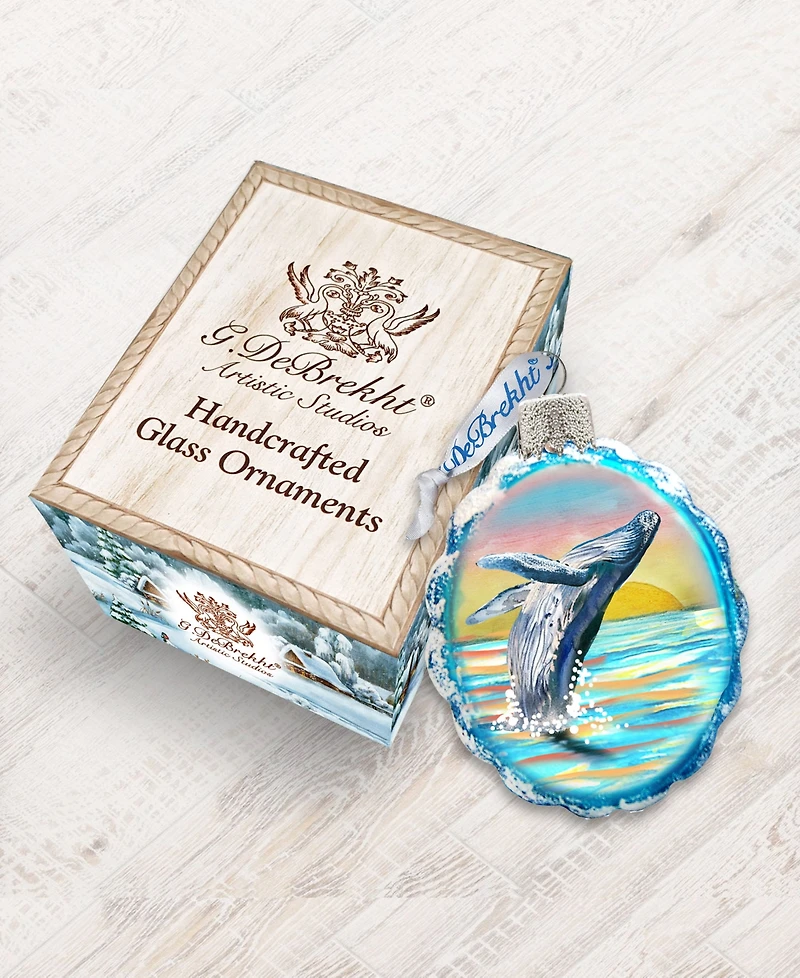 Designocracy Humpback Mercury Holiday Ornament