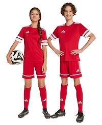 adidas Boys' and Girls' 6-20 Elastic Waist Shorts