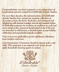 Designocracy Nativity Mercury Holiday Ornaments, Set of 3