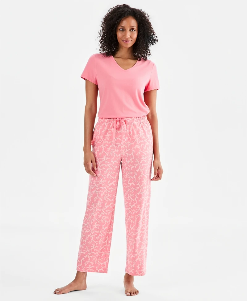 Charter Club Women's Knit Pajama Pants, Exclusively at Macy's