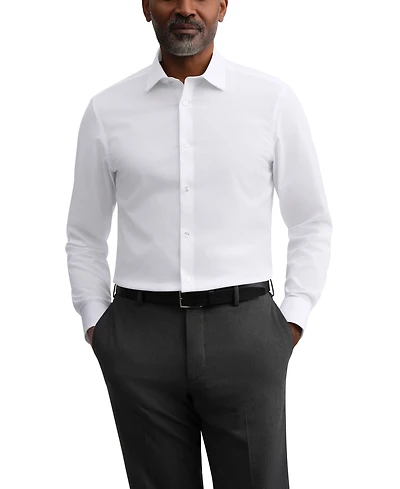 Calvin Klein Men's Pleated Bib Design Dress Shirt