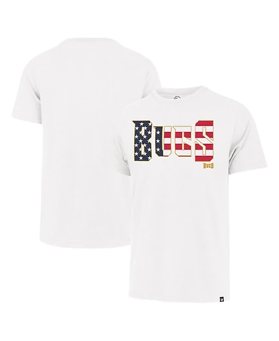 '47 Brand Men's White Tampa Bay Buccaneers Flag Script Franklin T-Shirt