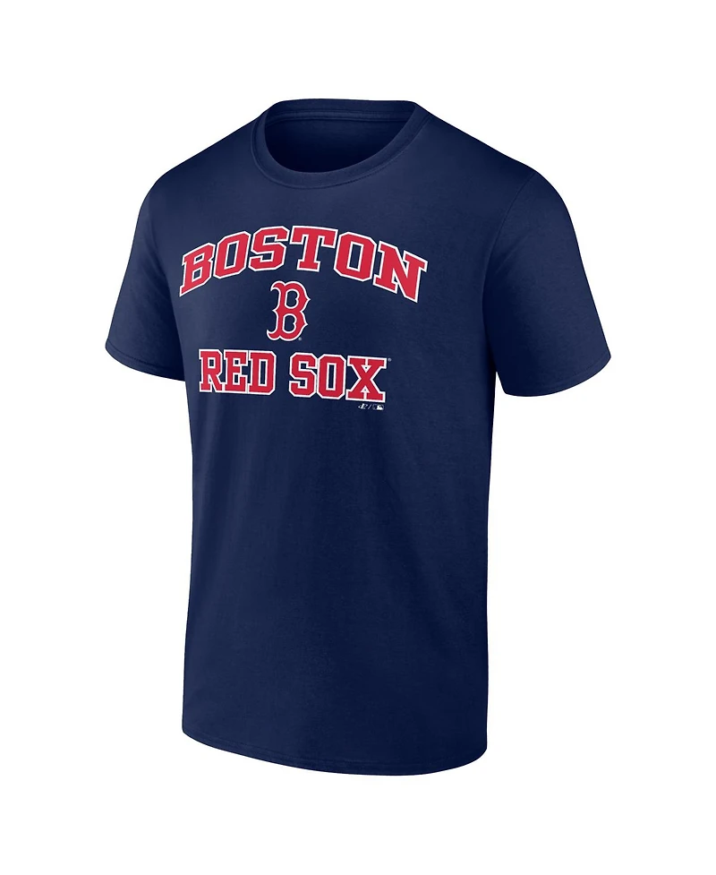 Logo Athletic Men's Navy Boston Red Sox Heart and Soul T-Shirt
