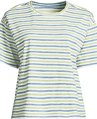 Lands' End Plus Short Sleeve Slub Jersey T-Shirt