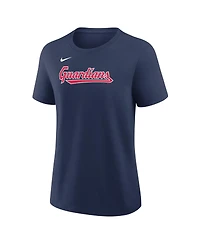 Nike Women's Jose Ramirez Navy Cleveland Guardians Name Number T-Shirt
