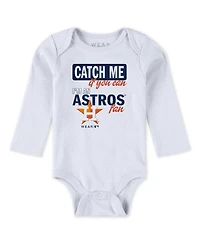 Wear by Erin Andrews Baby Boys and Girls 3-Piece Heather Gray/White/Navy Houston Astros Turn Me Around Bodysuits Pants Set