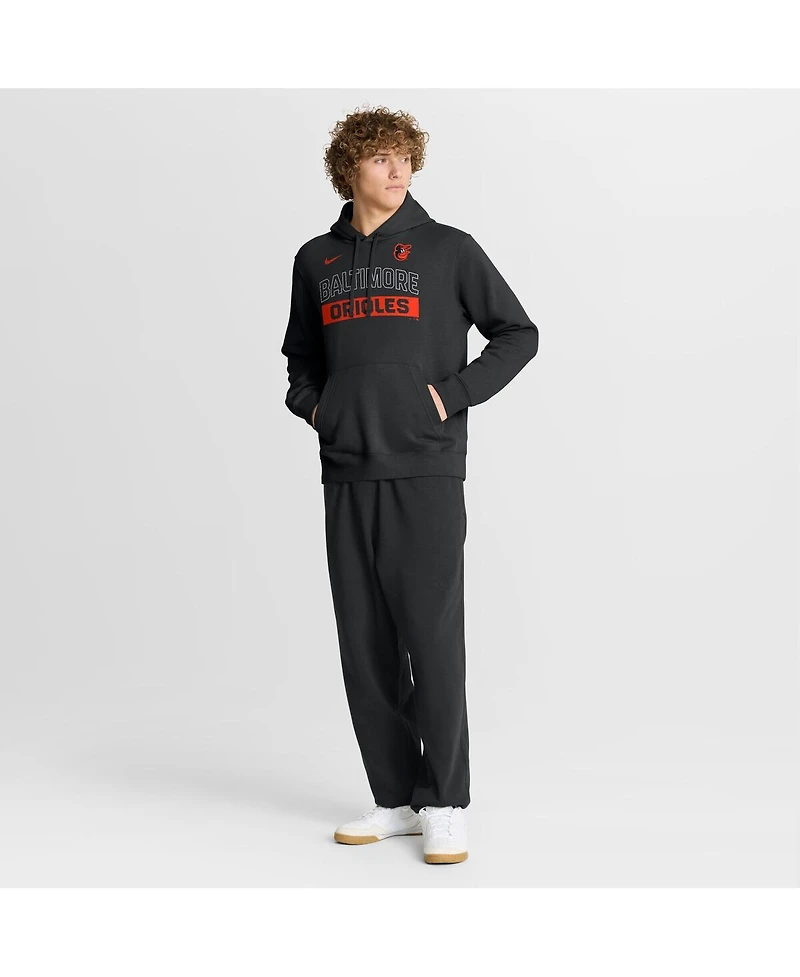 Nike Men's Black Baltimore Orioles Primetime Club Hoodie