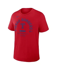 Nike Men's Red Texas Rangers Authentic Collection Early Work Tri-Blend Dri-fit T-Shirt