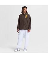 Nike Men's Brown San Diego Padres Authentic Collection Raglan Therma-fit Full-Zip Hooded Jacket
