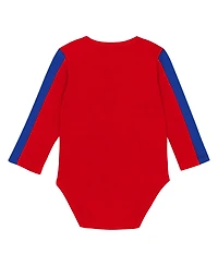 Outerstuff Newborn 3-Piece Philadelphia Phillies Double Down Bodysuit and Pants