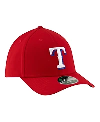 New Era Men's Red Texas Rangers Player Replica 39THIRTY M-Crown Flex Hat