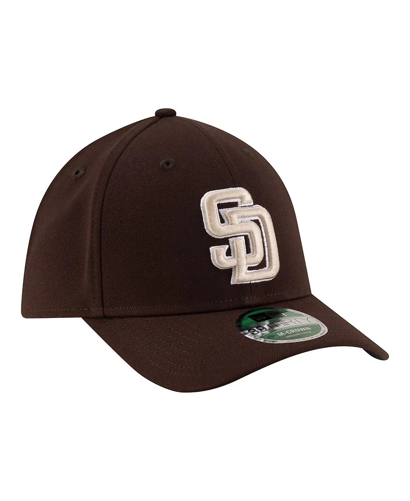 New Era Men's Brown San Diego Padres Alternate Player Replica 39THIRTY M-Crown Flex Hat