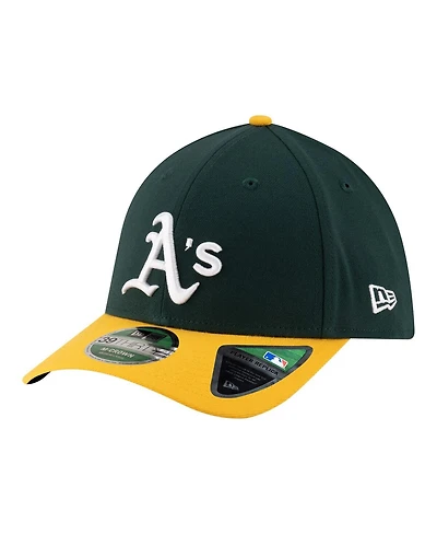 New Era Men's Green Athletics Player Replica 39THIRTY M-Crown Flex Hat