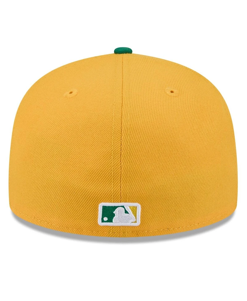 New Era Men's Gold/Green Athletics 2026 Spring Training Low Profile 59FIFTY Fitted Hat