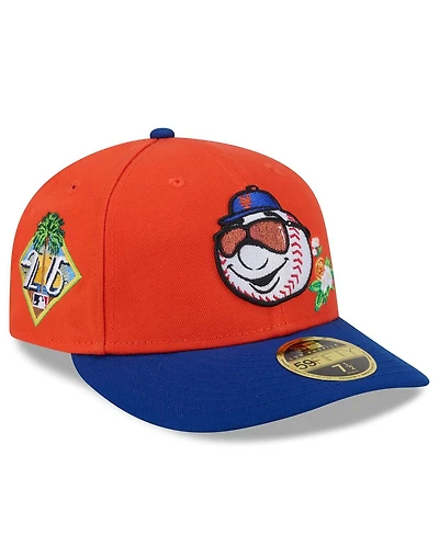 New Era Men's Orange/Royal New York Mets 2026 Spring Training Low Profile 59FIFTY Fitted Hat