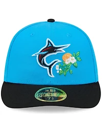 New Era Men's Blue/Black Miami Marlins 2026 Spring Training Low Profile 59FIFTY Fitted Hat