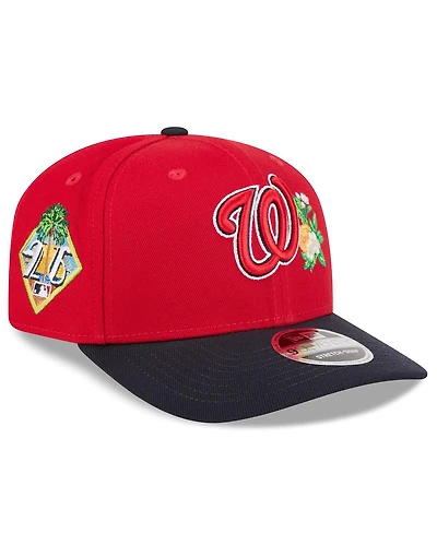 New Era Men's Red/Navy Washington Nationals 2026 Spring Training 9SEVENTY Adjustable Hat
