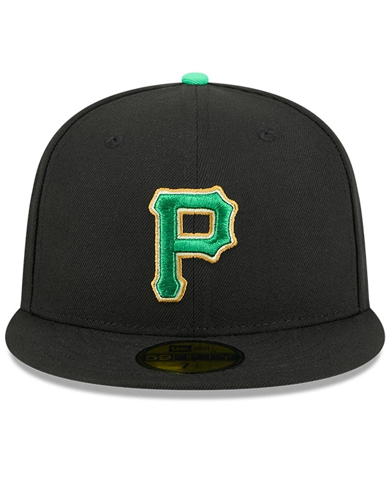 New Era Men's Black Pittsburgh Pirates 2026 St. Patrick's Day 59FIFTY Fitted Hat