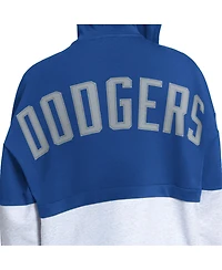 Starter Women's Royal/Heather Gray Los Angeles Dodgers Wishbone Full-Zip Hoodie