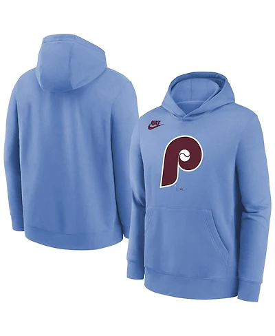 Nike Big Boys and Girls Light Blue Philadelphia Phillies Club Fleece Hoodie