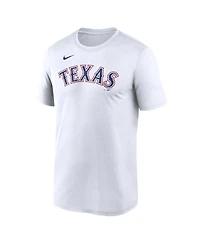Nike Men's White Texas Rangers New Legend Wordmark Dri-fit T-Shirt