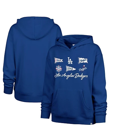 '47 Brand Women's Royal Los Angeles Dodgers Bow Banners Naomi Hoodie