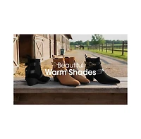 London Rag Womens Raveta Microfiber Buckle Strap Western Boots