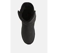 Womens basil buckle strap detail boots