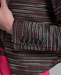 Bcbg Women's Textured Open-Front Collared Jacket