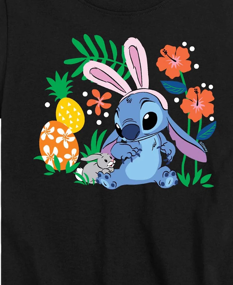 Lilo & Stitch Boys' 8-20 Bunny Flowers Short-Sleeve Graphic T-Shirt