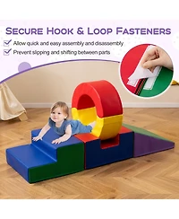 Mecale 5-Piece Kids Climbing Toys with Pu Leather Cover