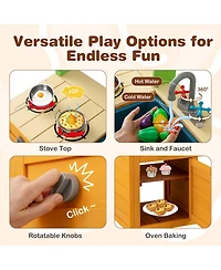 Mecale Outdoor Mud Kitchen Playset for Boys & Girls 3+ Years, Safe and Fun Pretend Toy