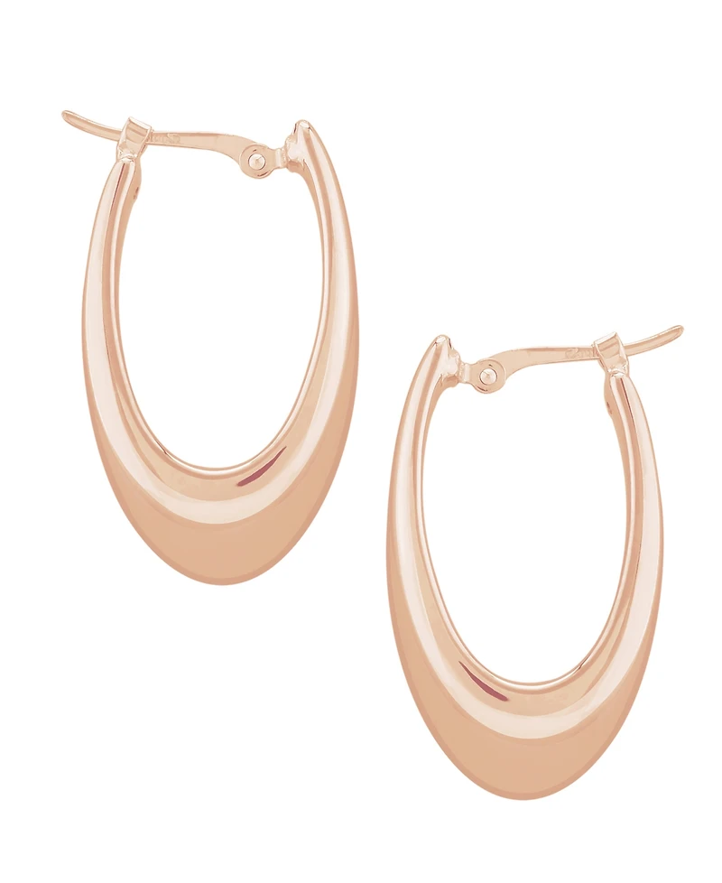 14k Gold Earrings, Visor Earrings