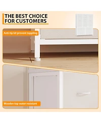 gaomon 15 Drawer Dresser, 15 Drawers Dresser for Bedroom,Tall Fabric Storage Cabinet with Multiple Drawers,Space-Saving Chest of Drawers for Bedroom