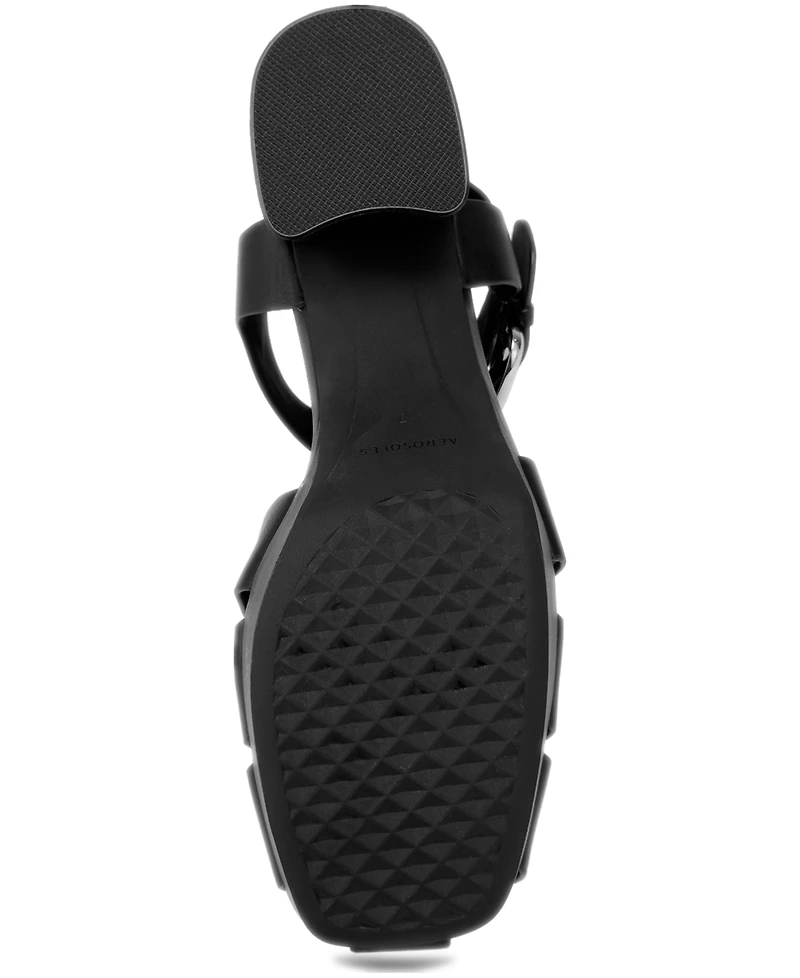Aerosoles Women's Soave Square Toe Platform Sandals