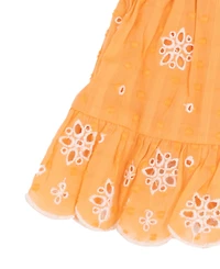 Rare Editions Baby Girls' Sleeveless Eyelet Dress and Skort, 2-Piece Set