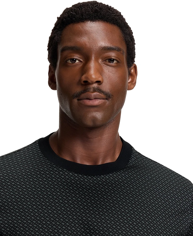 Boss by Hugo Men's Mercerized-Cotton Monogram T-Shirt