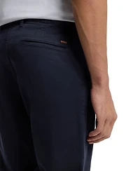Boss by Hugo Men's Stretch-Cotton Satin Slim-Fit Chinos