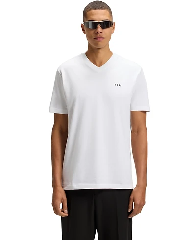 Boss by Hugo Men's Contrast Logo Regular-Fit T-Shirt