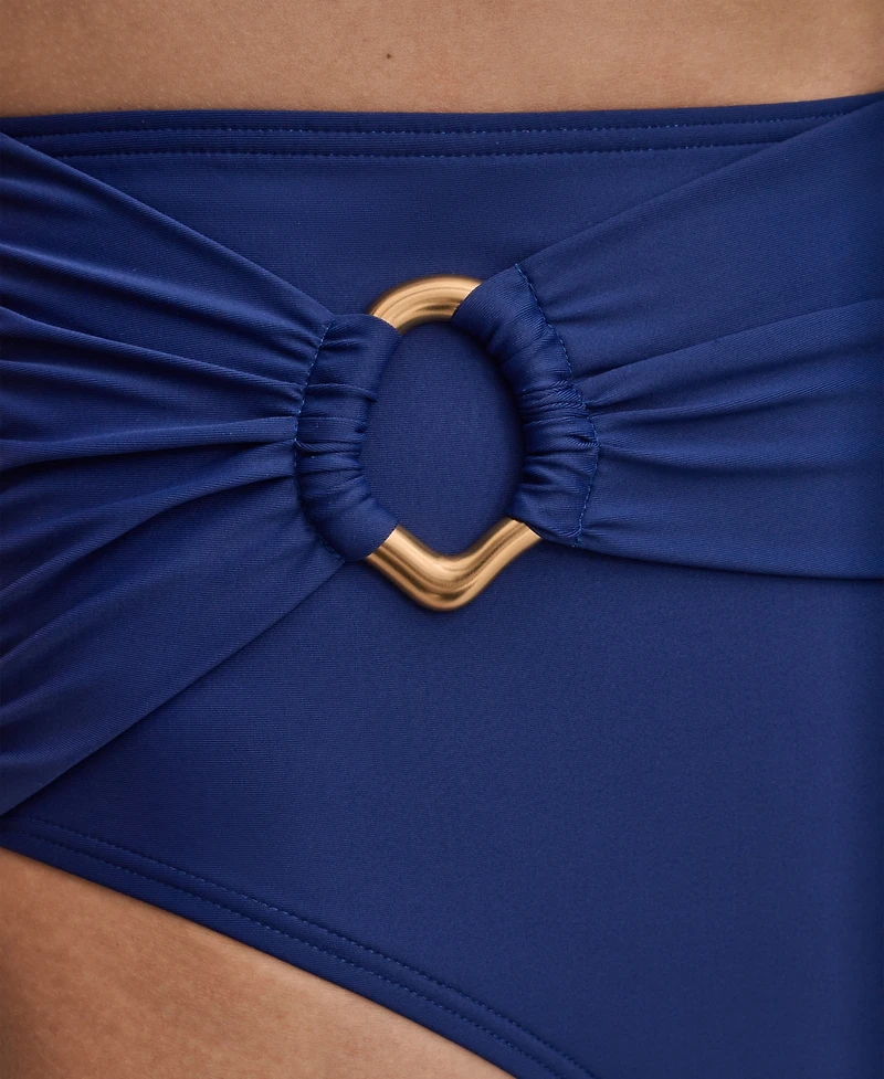 Donna Karan Women's High-Waist Bikini Bottoms