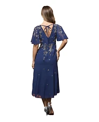 Coast Women's Floral Embellished Midi Dress