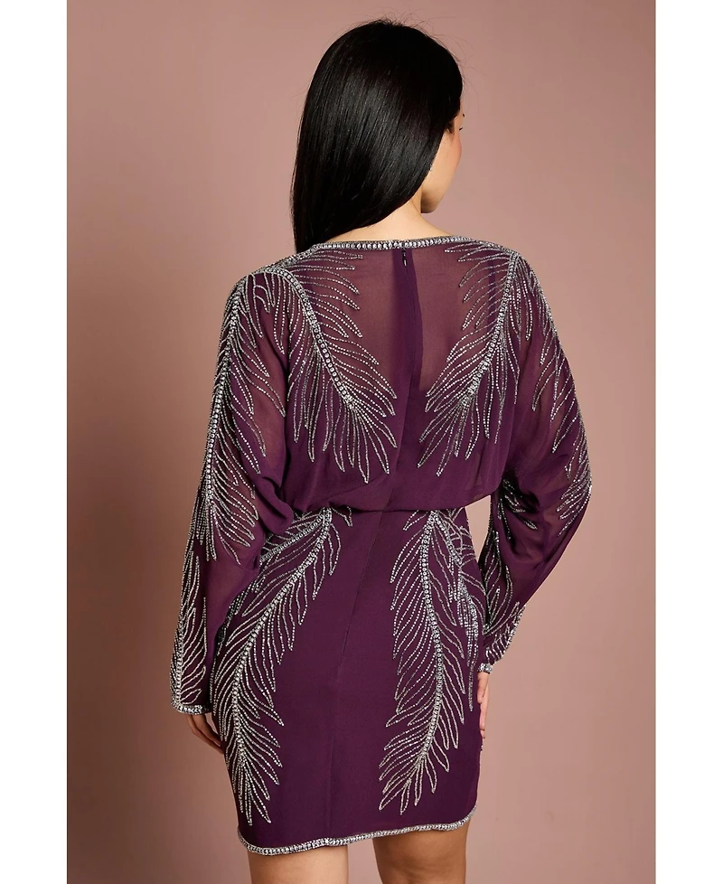 Coast Women's Feather Embellished Mini Dress