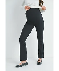 Hello Miz Maternity Over-the-Belly Bootcut Pull-On Pants