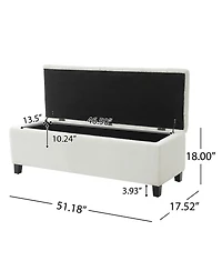 Rainsken Ottoman Bench with Storage