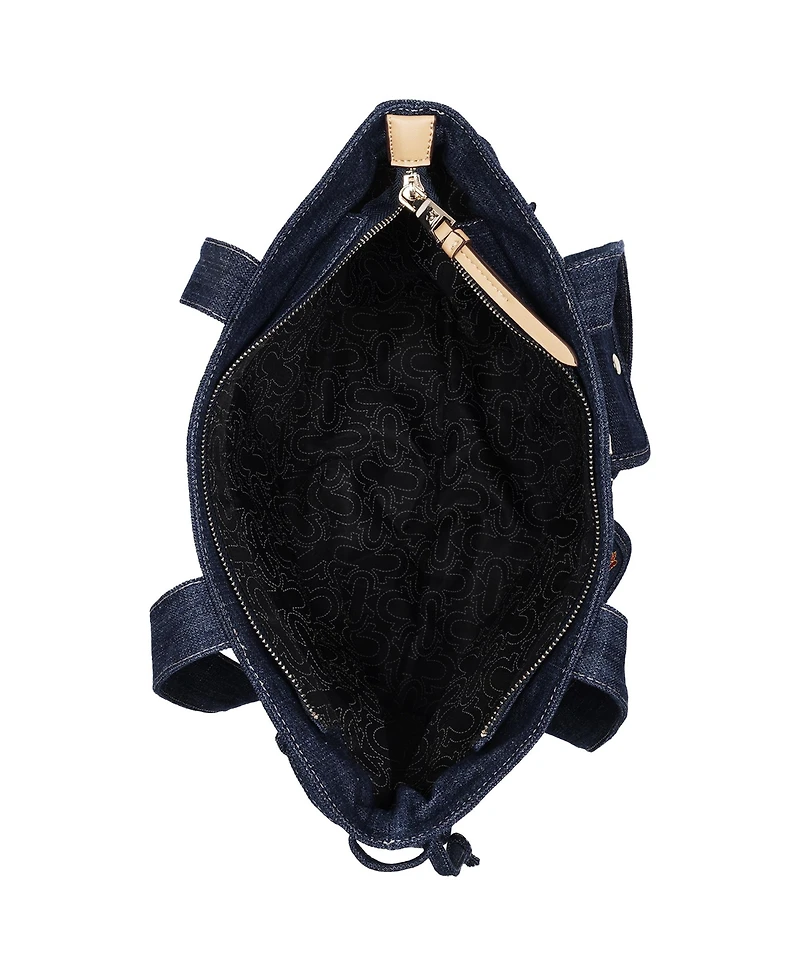 True Religion Multi-Patch Denim Tote