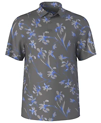 Pga Tour Men's Energized Floral Print Golf Polo Shirt