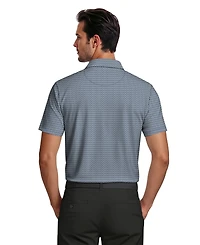 Pga Tour Men's Micro Print Golf Polo Shirt