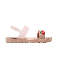 Bebe Girls Sandals – Cute Fashion Flat Sandals, Summer Flats with Fruit Charms and Ankle Strap (ToddlerLittle KidBig Kid)