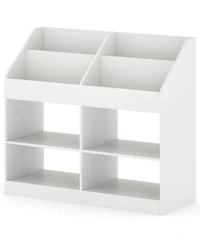 Slickblue Kids 3-Tier Bookshelf with Display Rack and Toy Storage