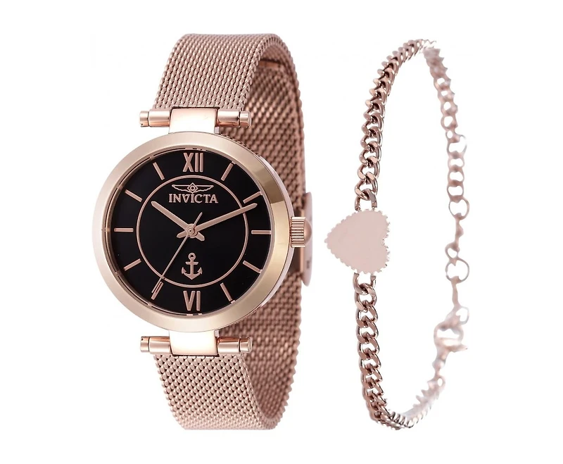 Invicta Women's 47266 Ocean Voyage Quartz Black Dial Watch